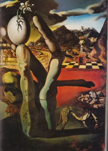 Dali, Métamorphose de Narcisse (partie droite)